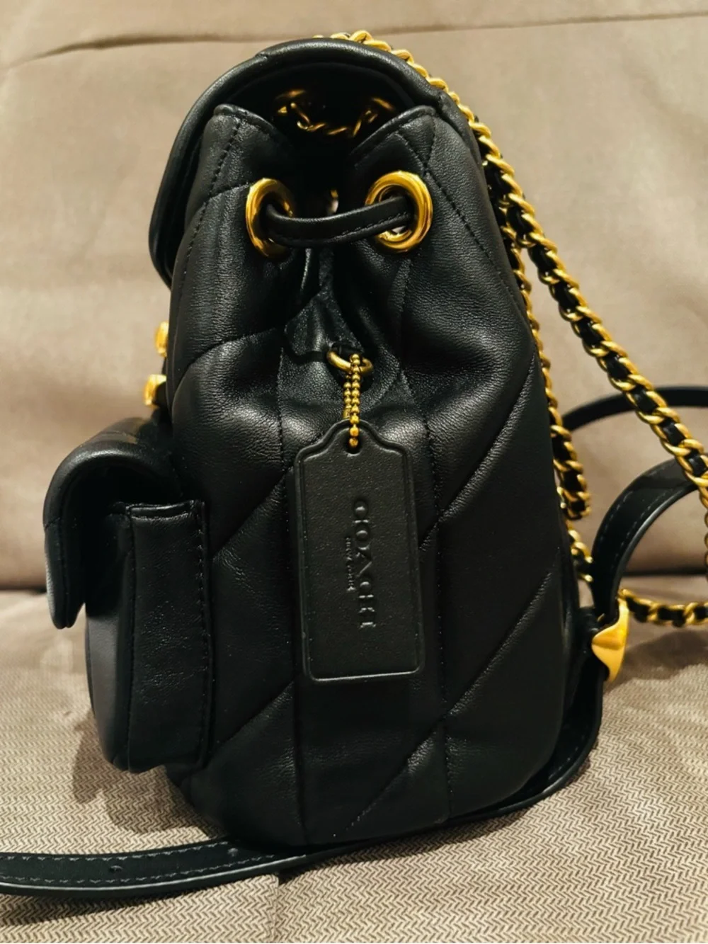 Coach Tabby backpack crafted from quilted nappa leather - Picture 4 of 9